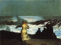 Winslow Homer A Summer Night china oil painting image